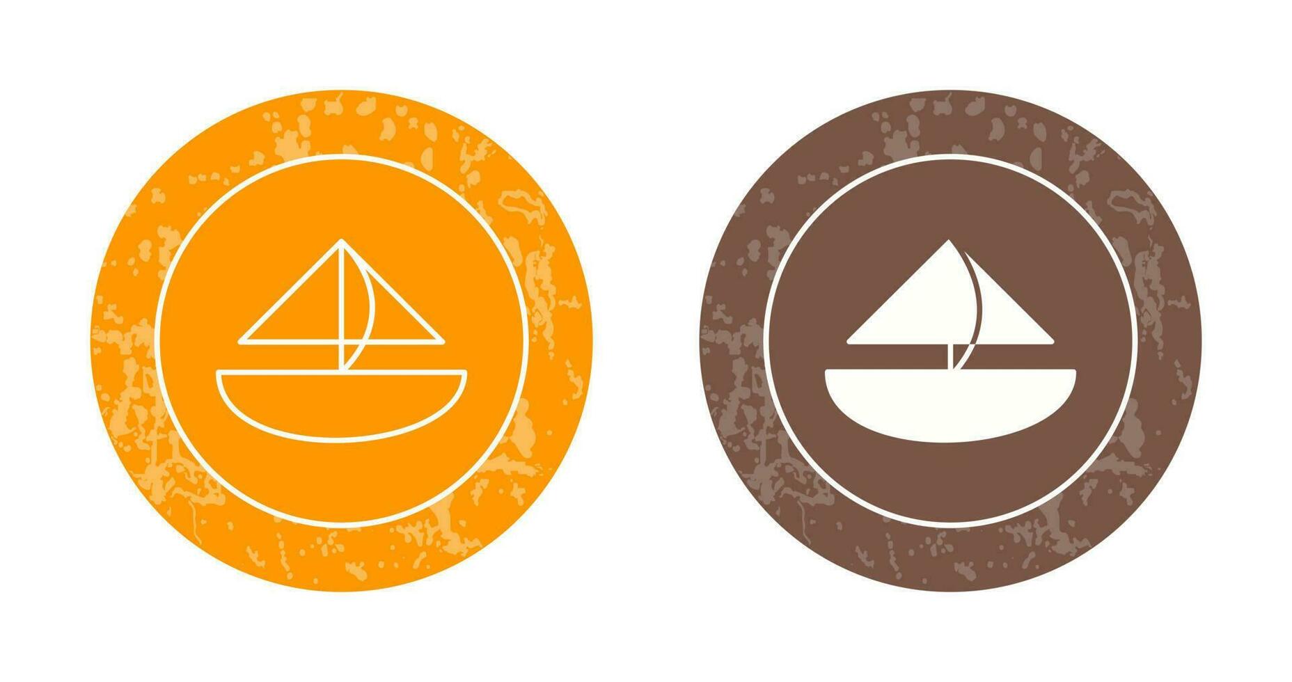 Small Yacht Vector Icon