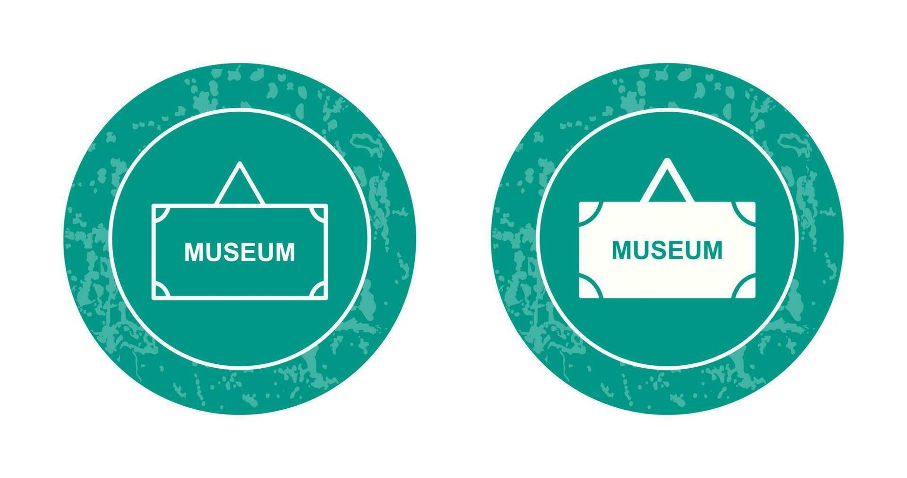Museum Tag Vector Icon