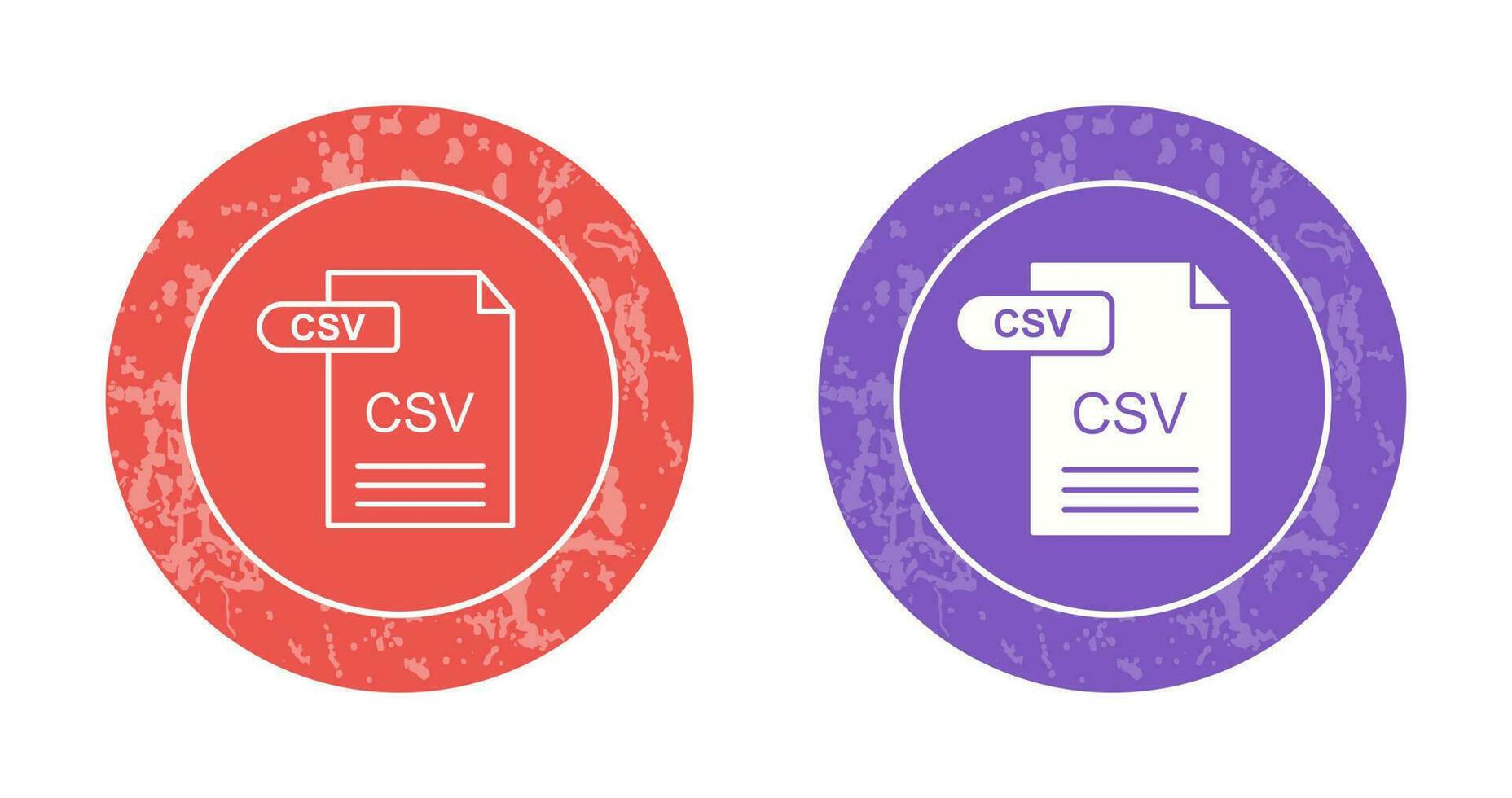 icono de vector csv