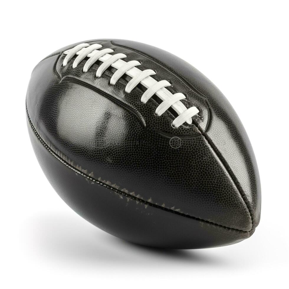 American football isolated on white background, generate ai photo
