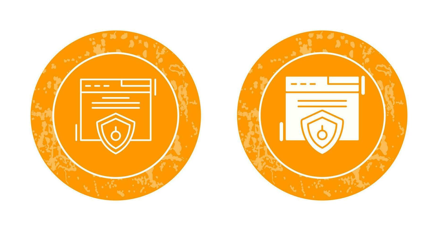 icono de vector de seguridad web