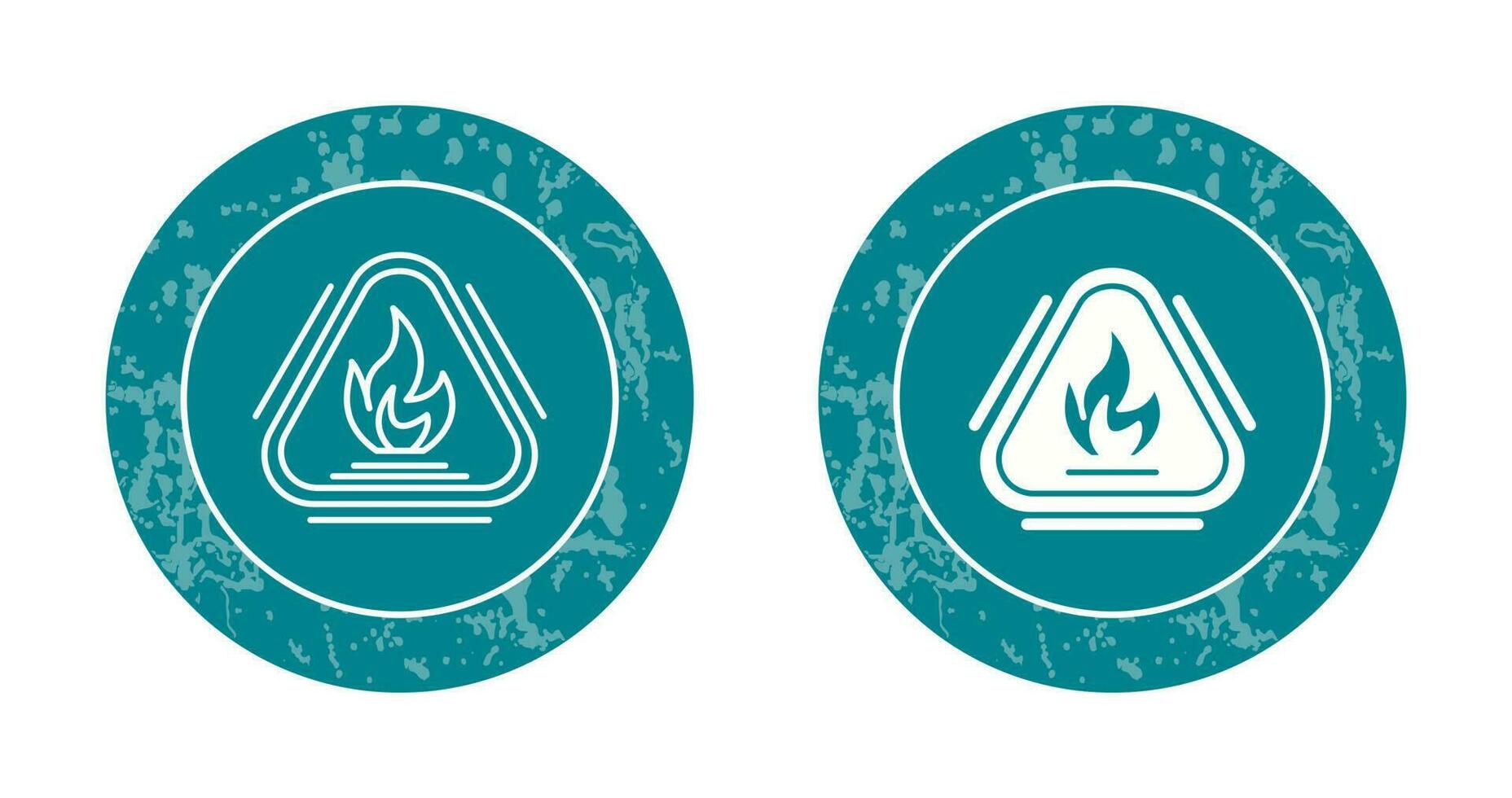 Caution Fire Vector Icon