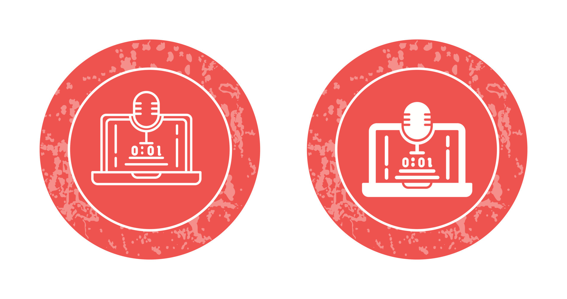 Voice Recorder Vector Icon 24418230 Vector Art at Vecteezy