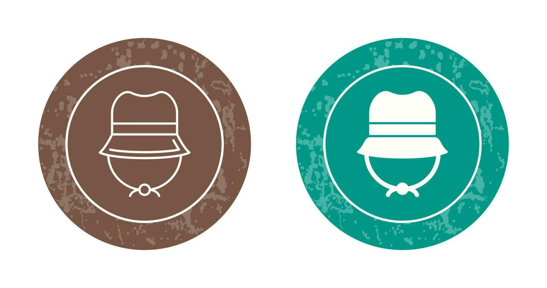 icono de vector de sombrero de camping