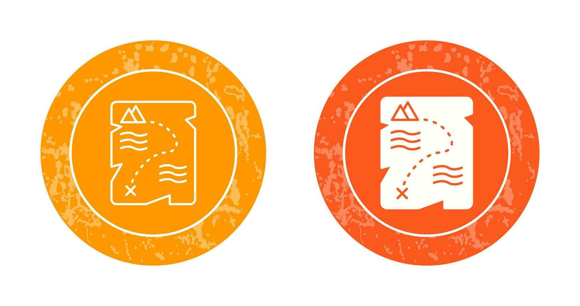 Treasure Map Vector Icon