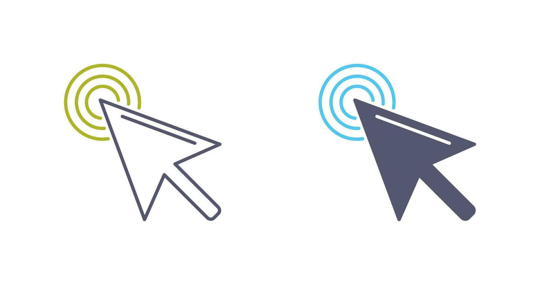 Unique Click Vector Icon