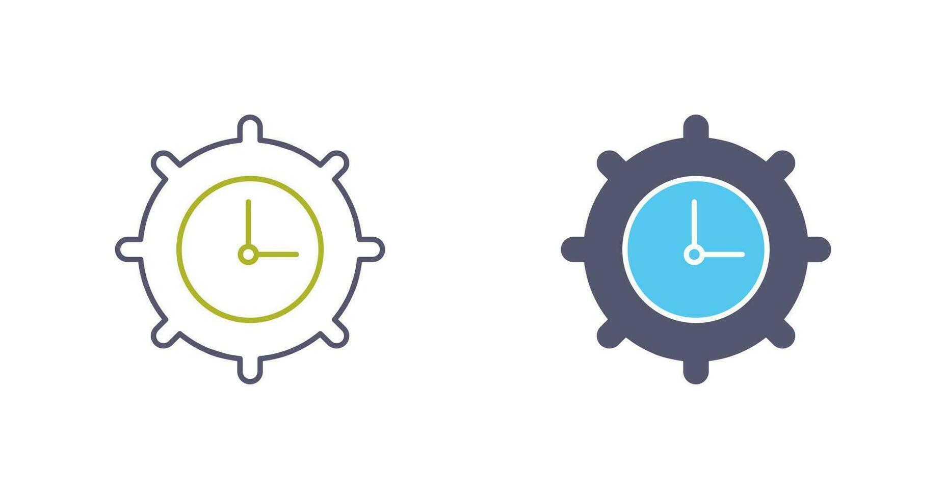 Time Settings Vector Icon