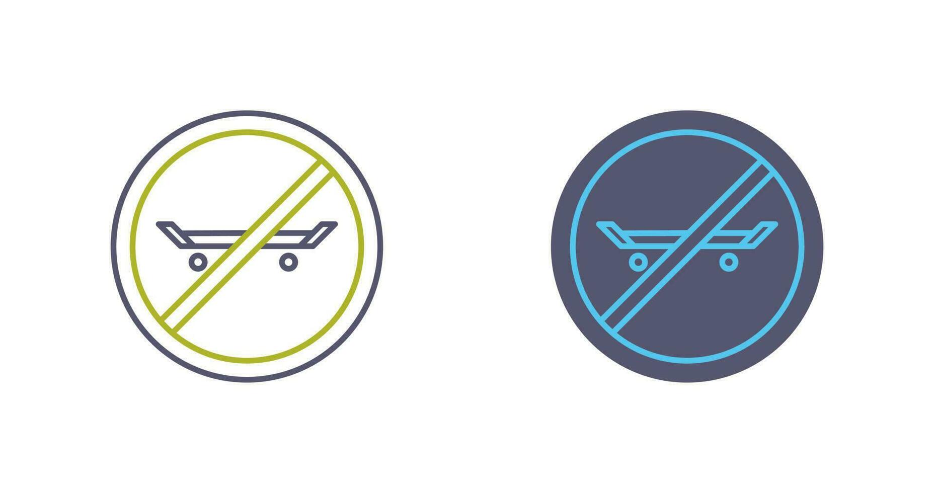 No Skating Vector Icon