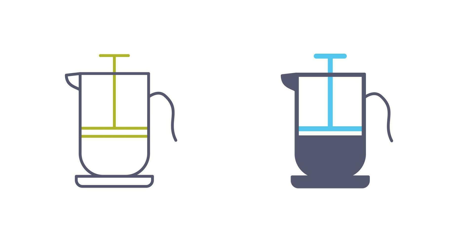French Press Vector Icon