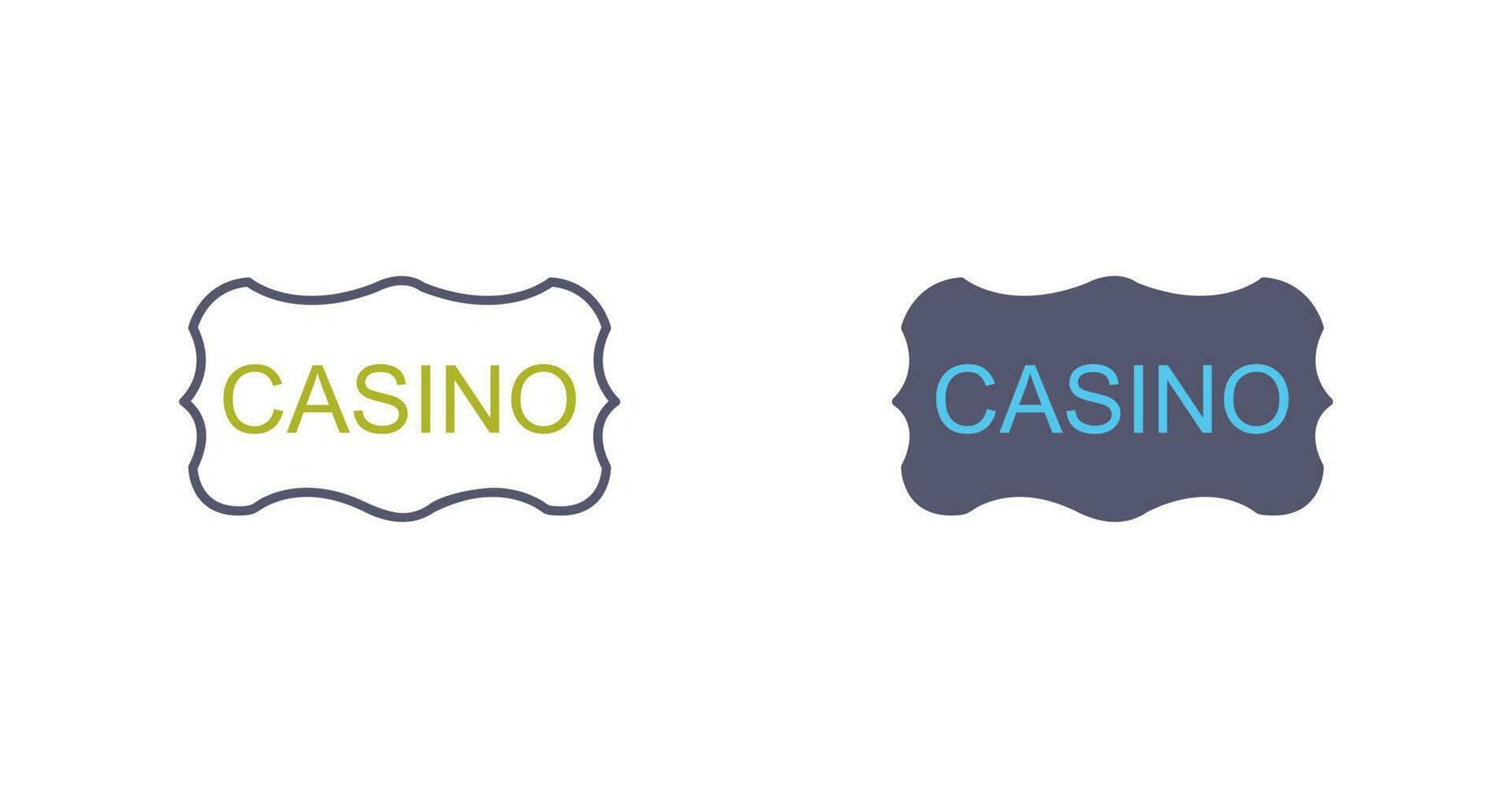 Casino Sign Vector Icon