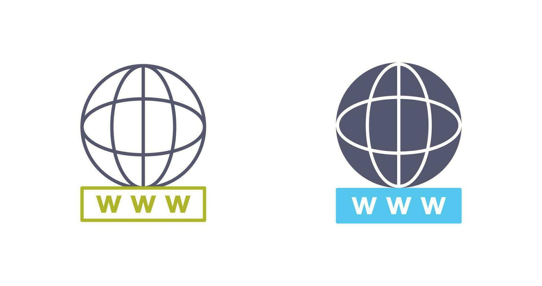 Unique World Wide Web Vector Icon