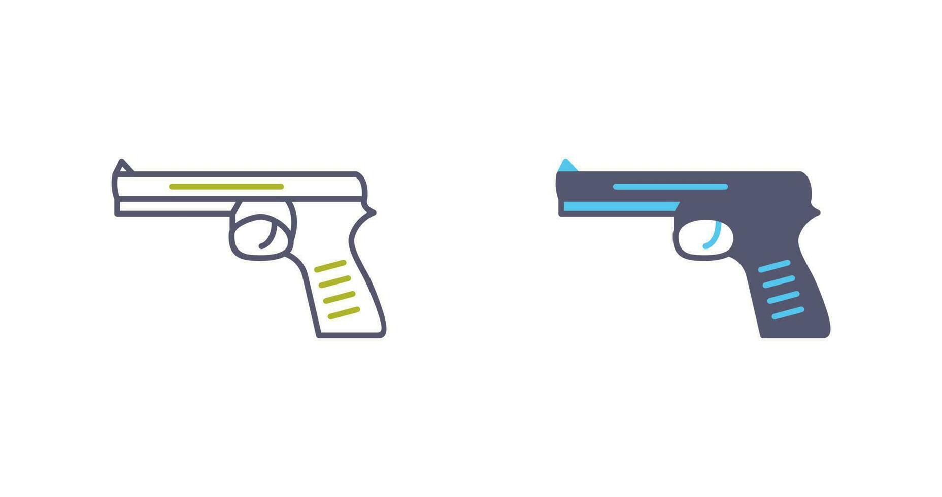 icono de vector de pistola única