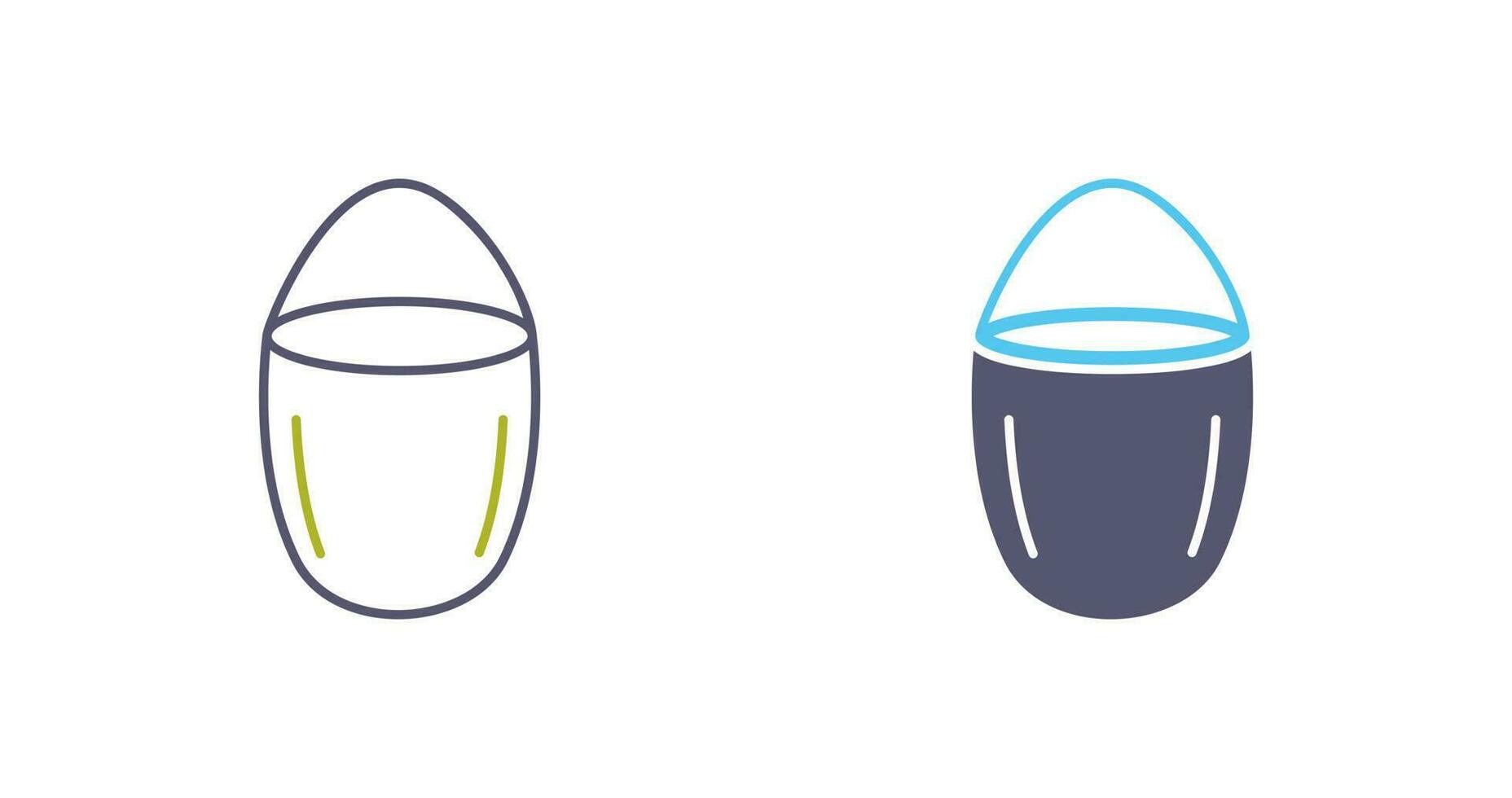 Unique Water Bucket Vector Icon