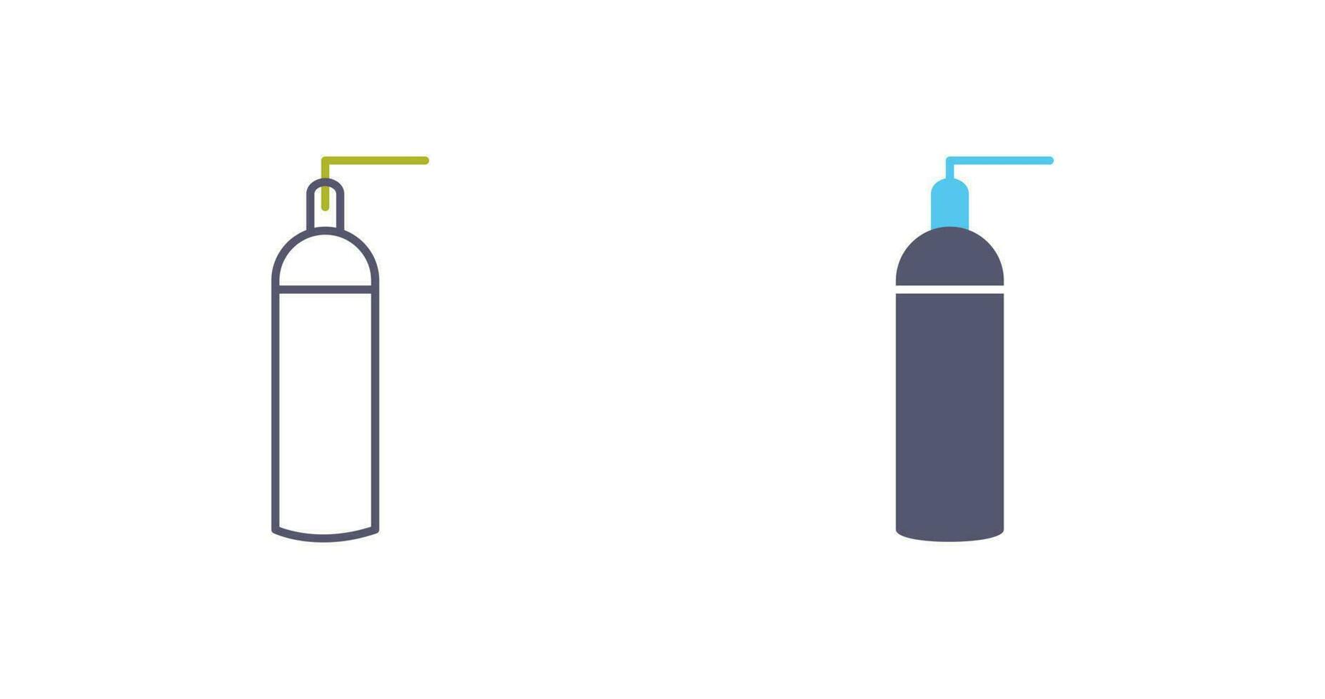 Unique Oxygen Tanks Vector Icon