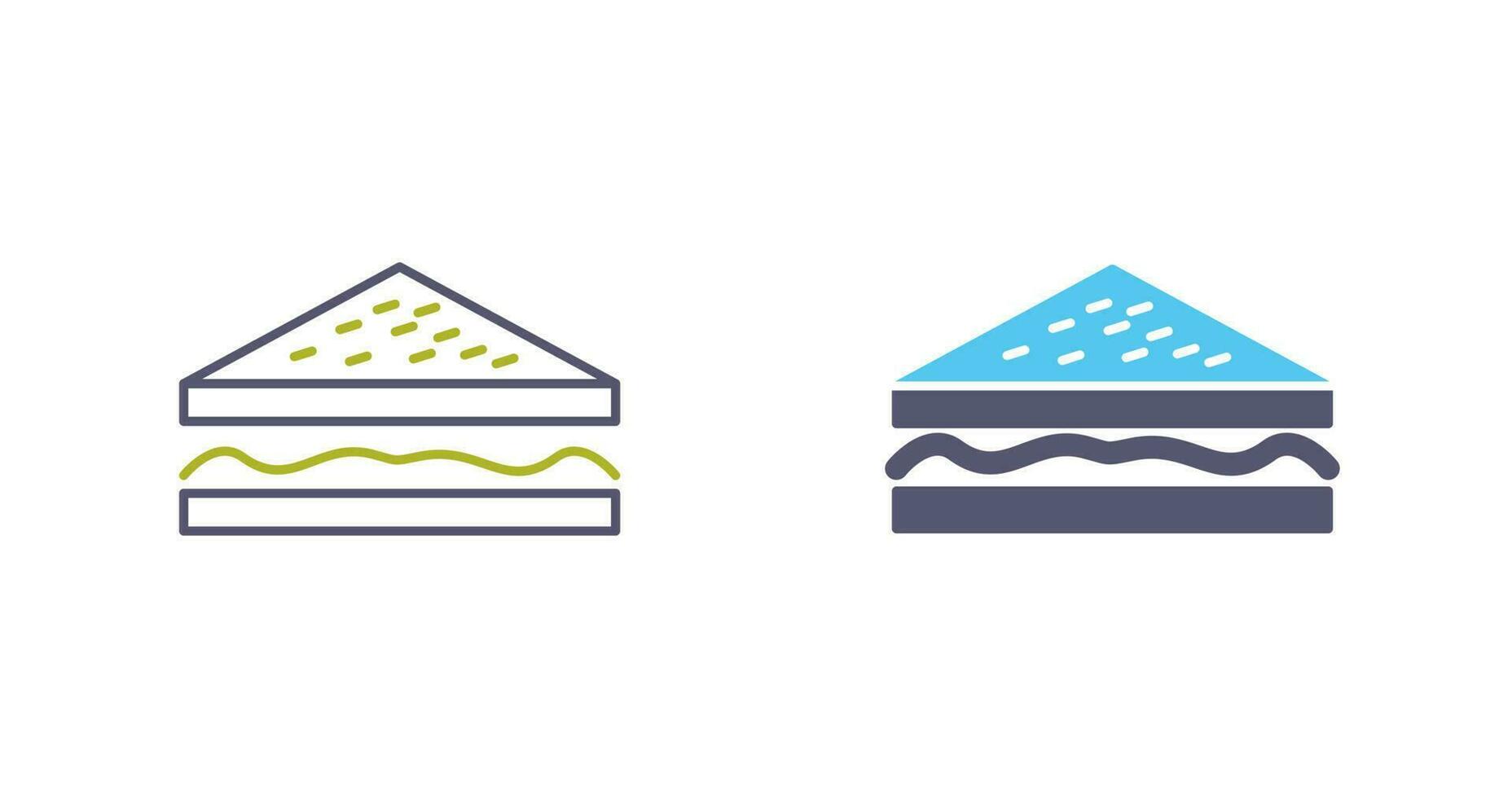 Unique Sandwich Vector Icon