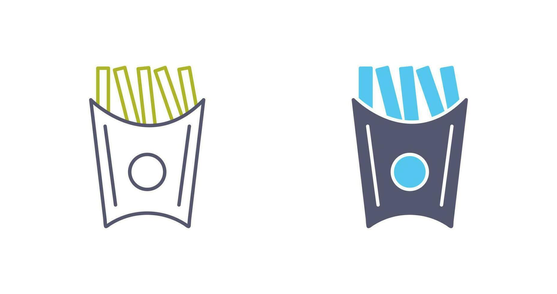 Unique French Fries Vector Icon