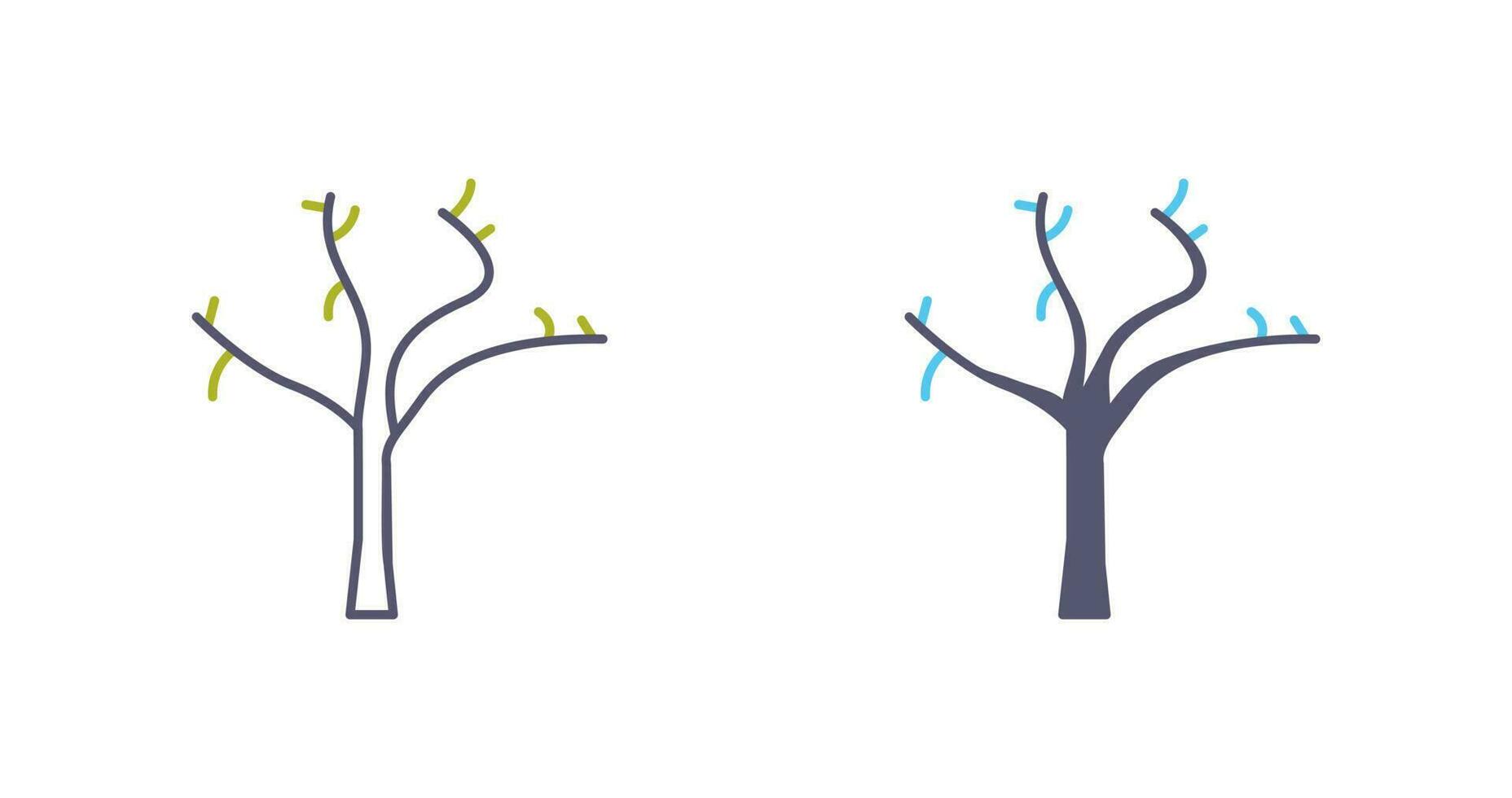 Tree with no Leaves Vector Icon