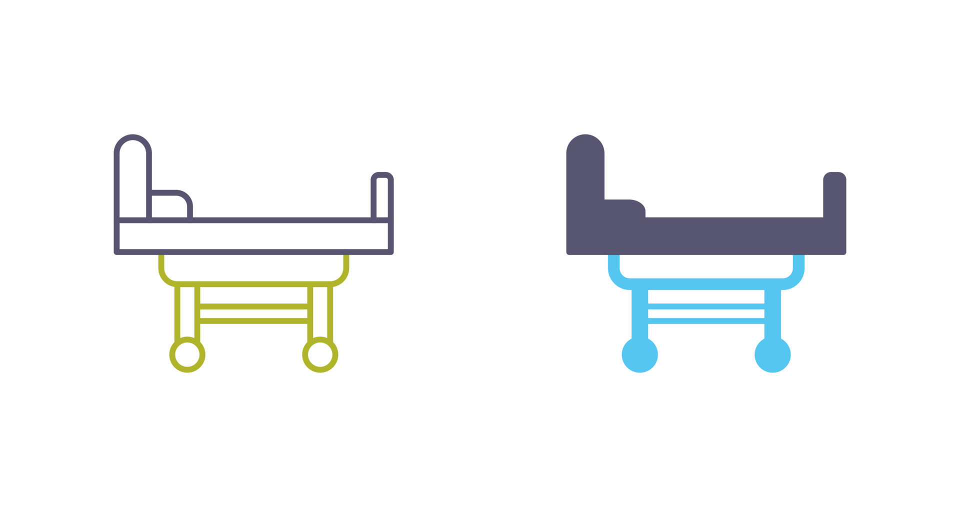 Hospital Bed Vector Icon 24419322 Vector Art at Vecteezy