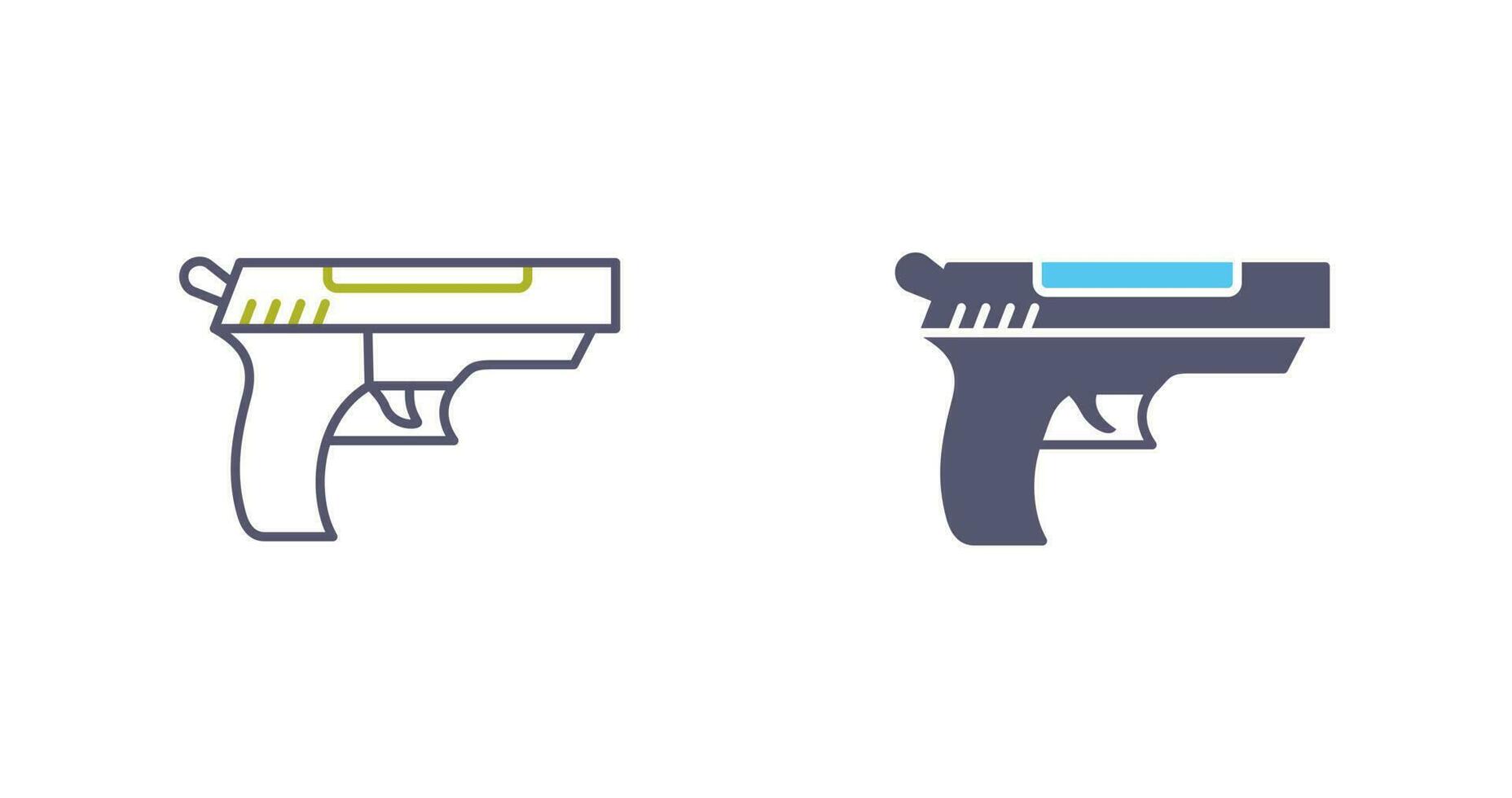 icono de vector de pistola