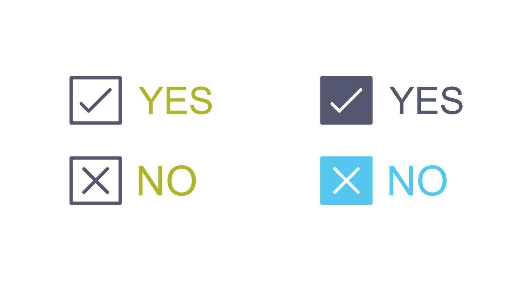 Yes No Option Vector Icon 24419413 Vector Art at Vecteezy