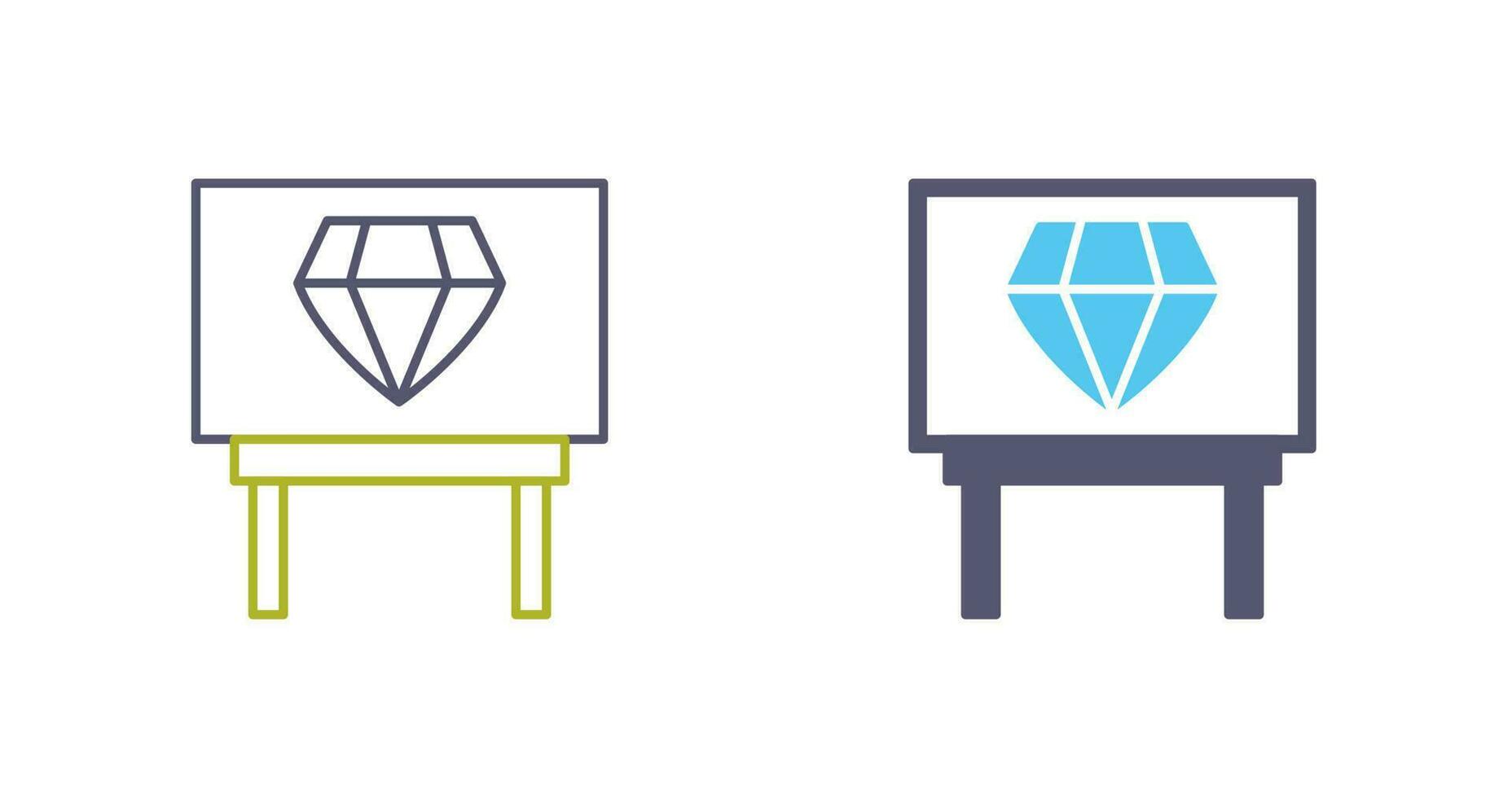 Diamond Exhibit Vector Icon