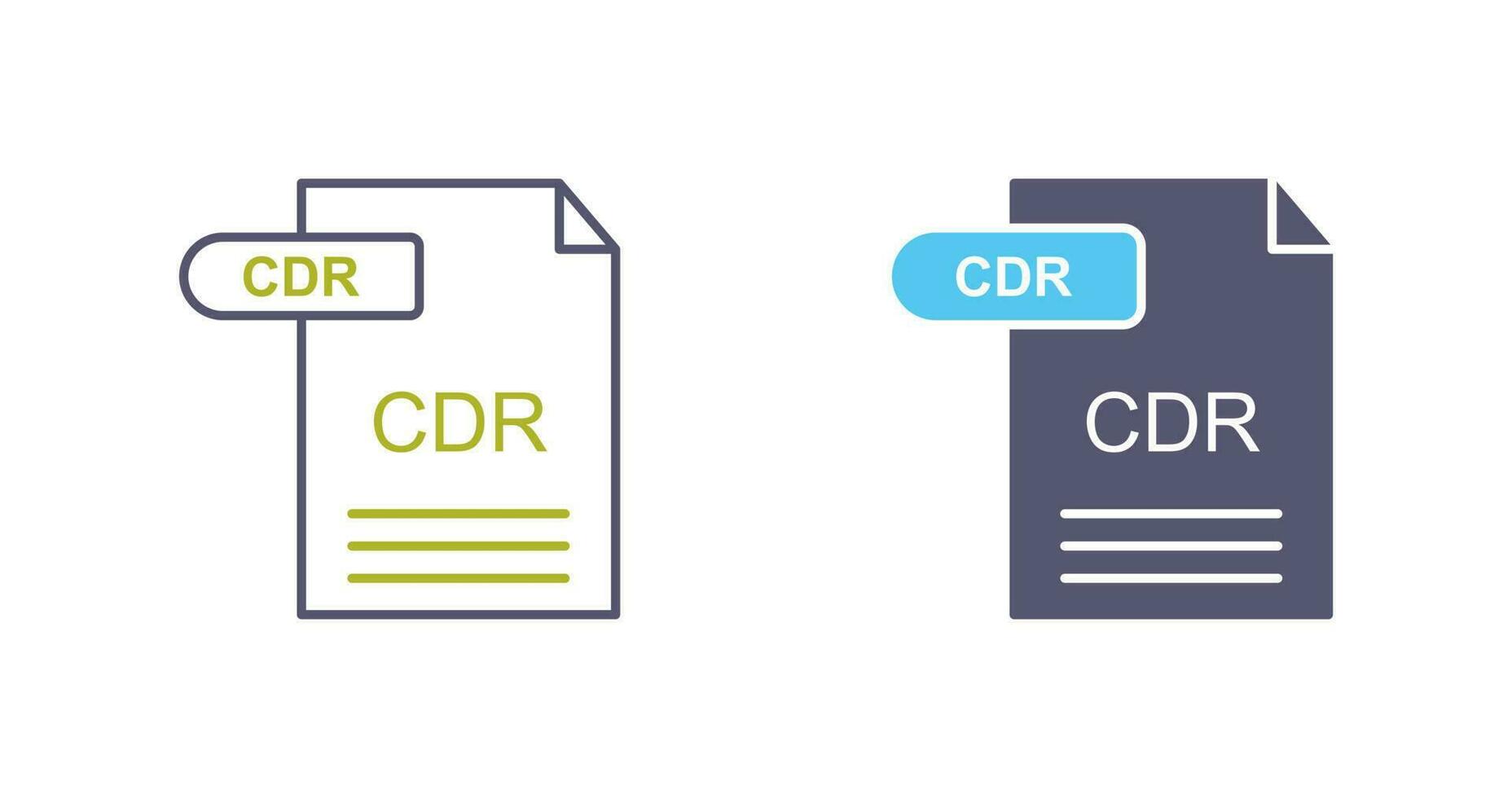 CDR Vector Icon