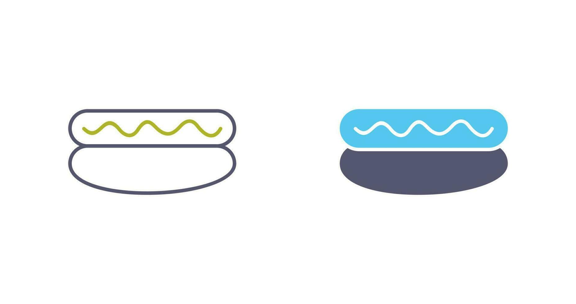 Hot Dog Vector Icon