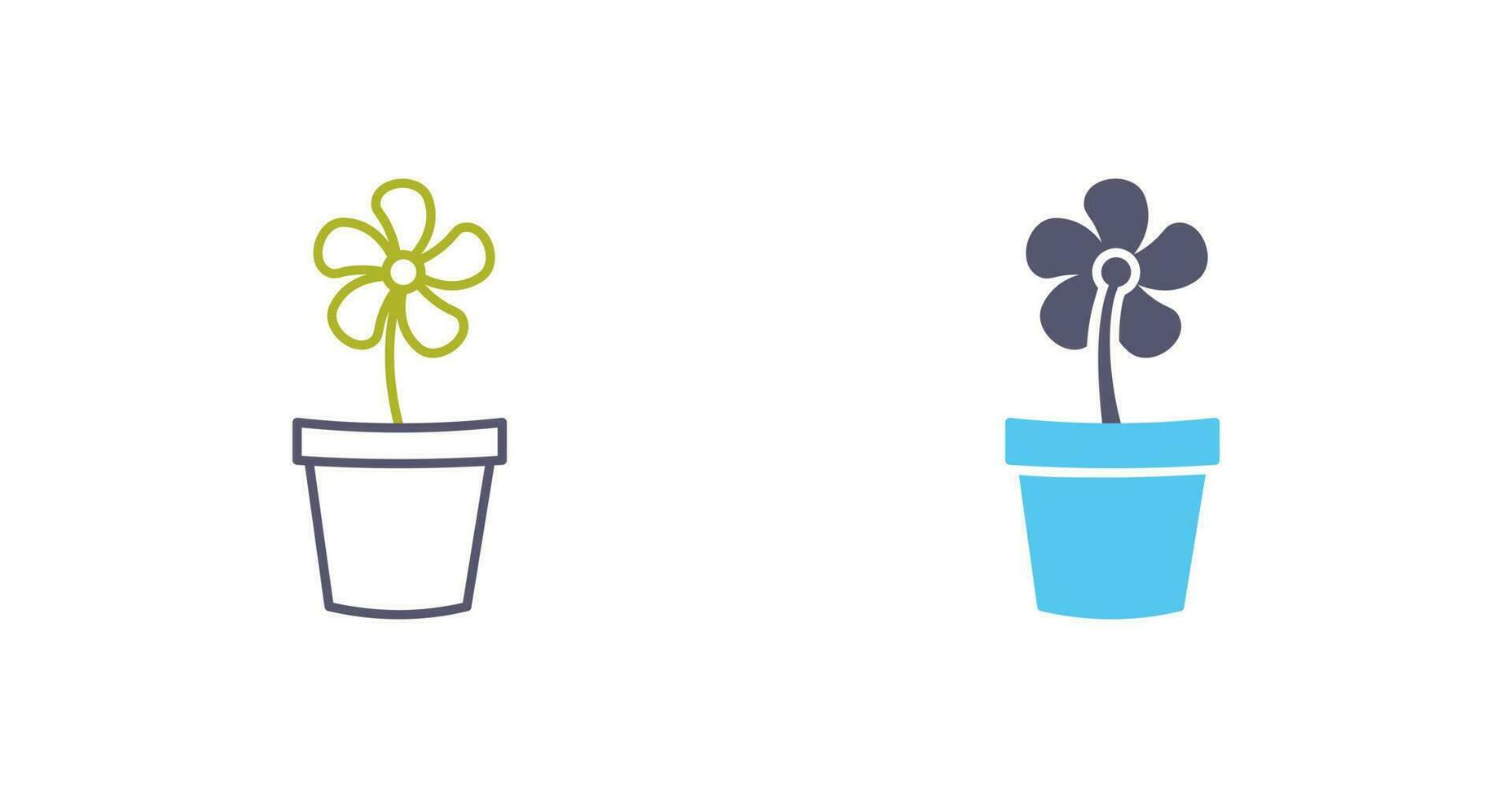 Flower Pot Vector Icon