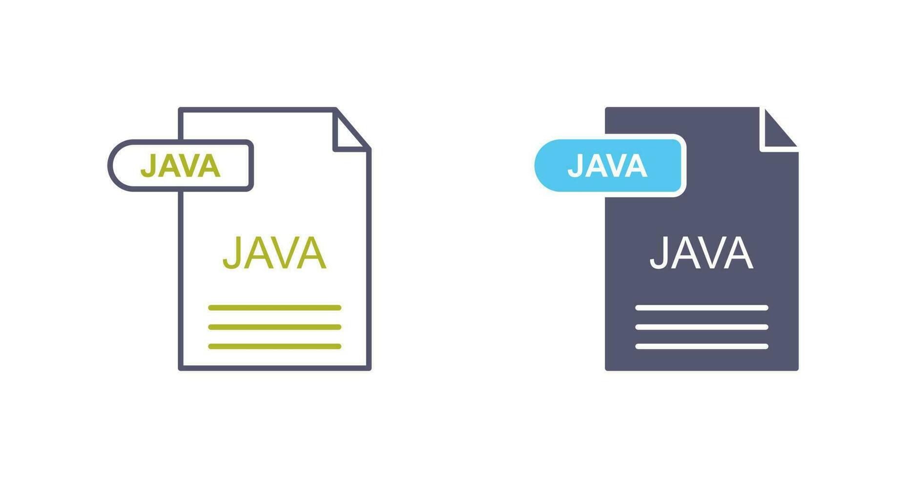icono de vector de java