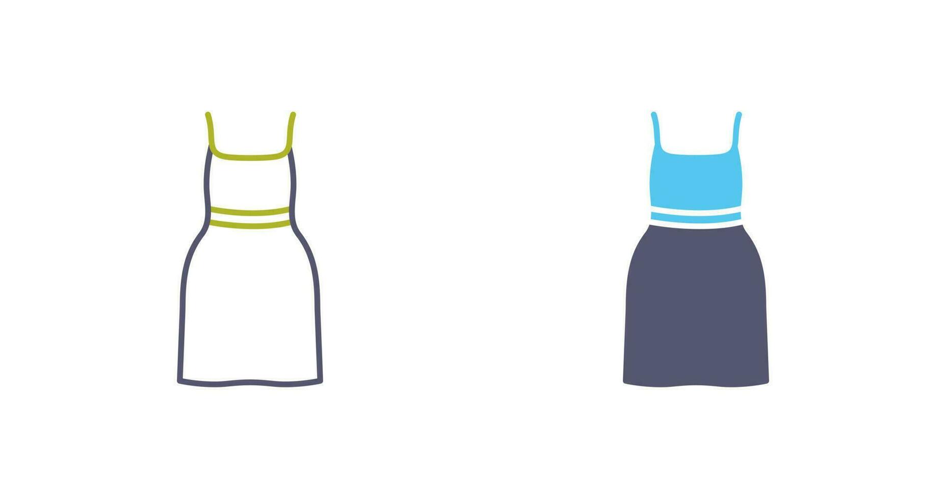 Cocktail Dress Vector Icon