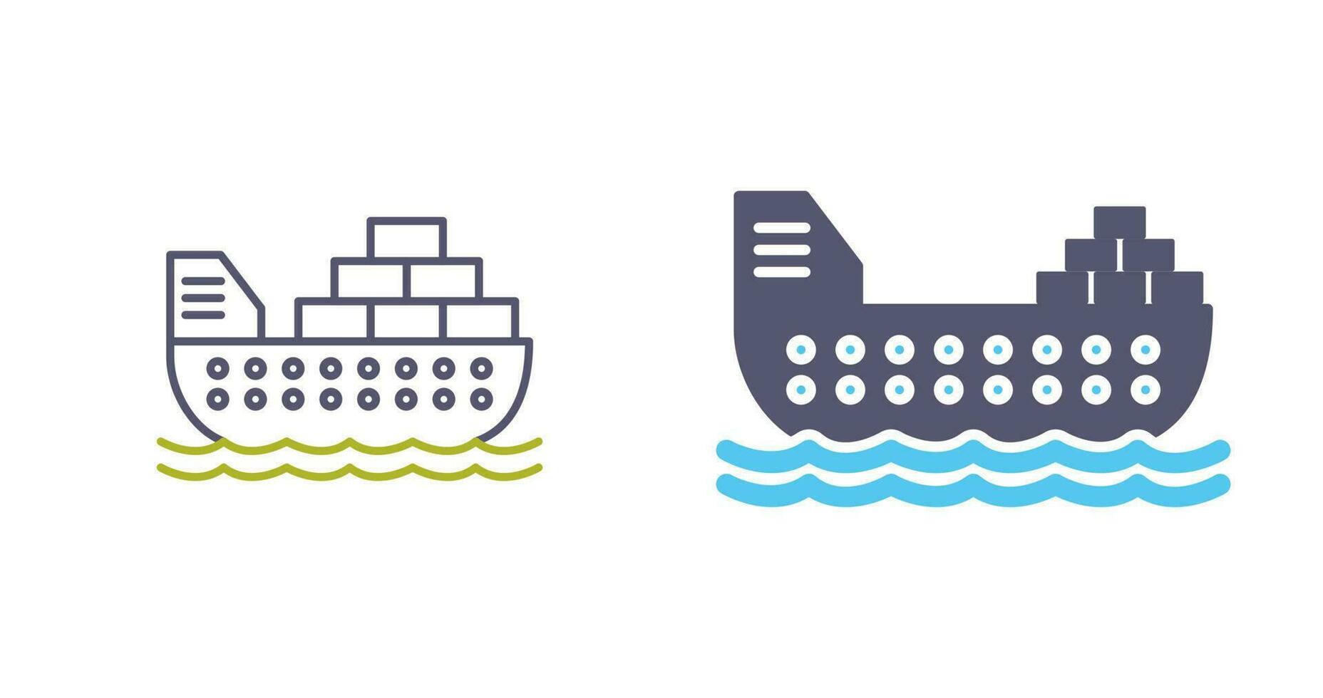 Cargo Ship Vector Icon