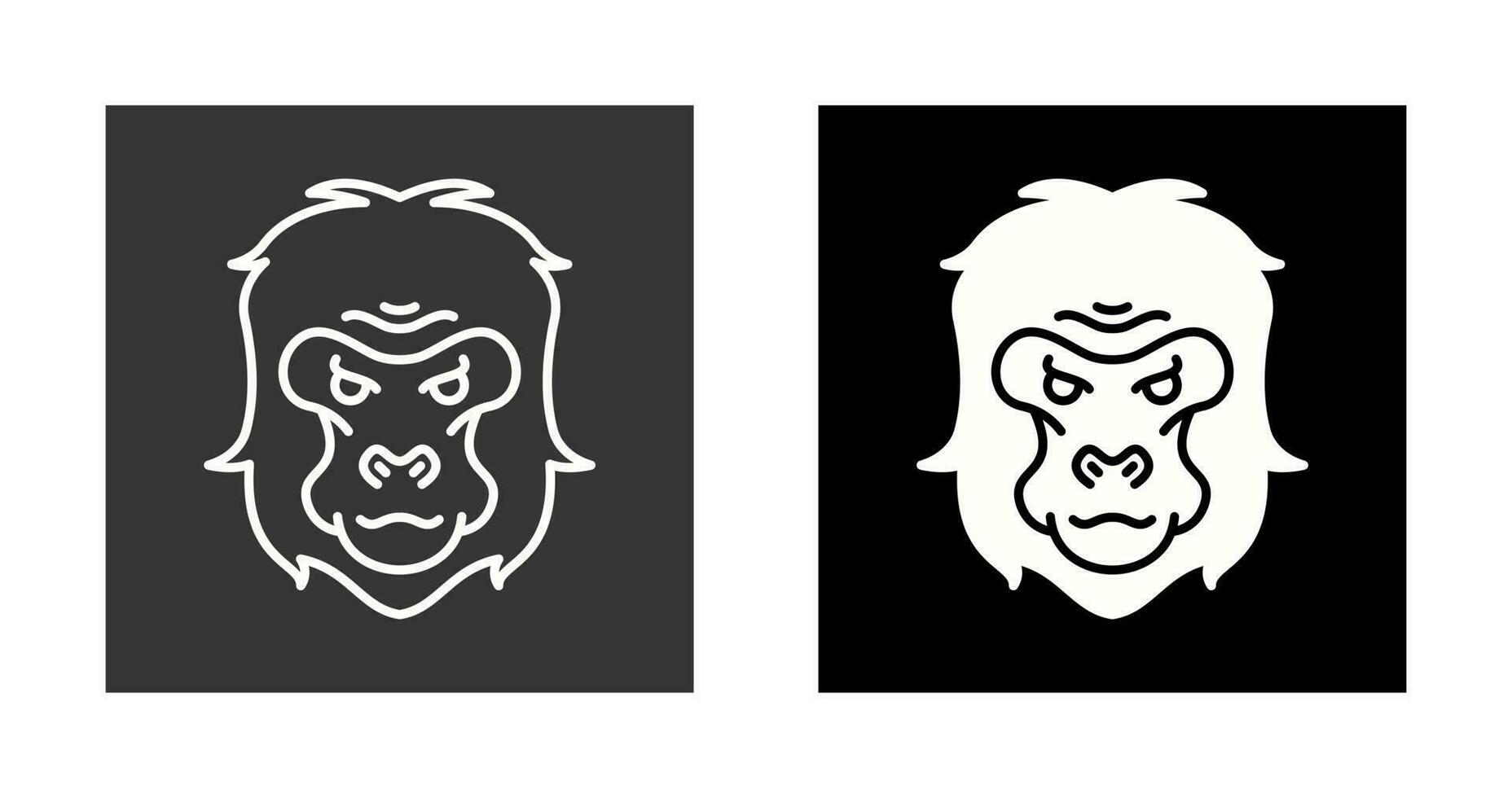 Gorilla Vector Icon