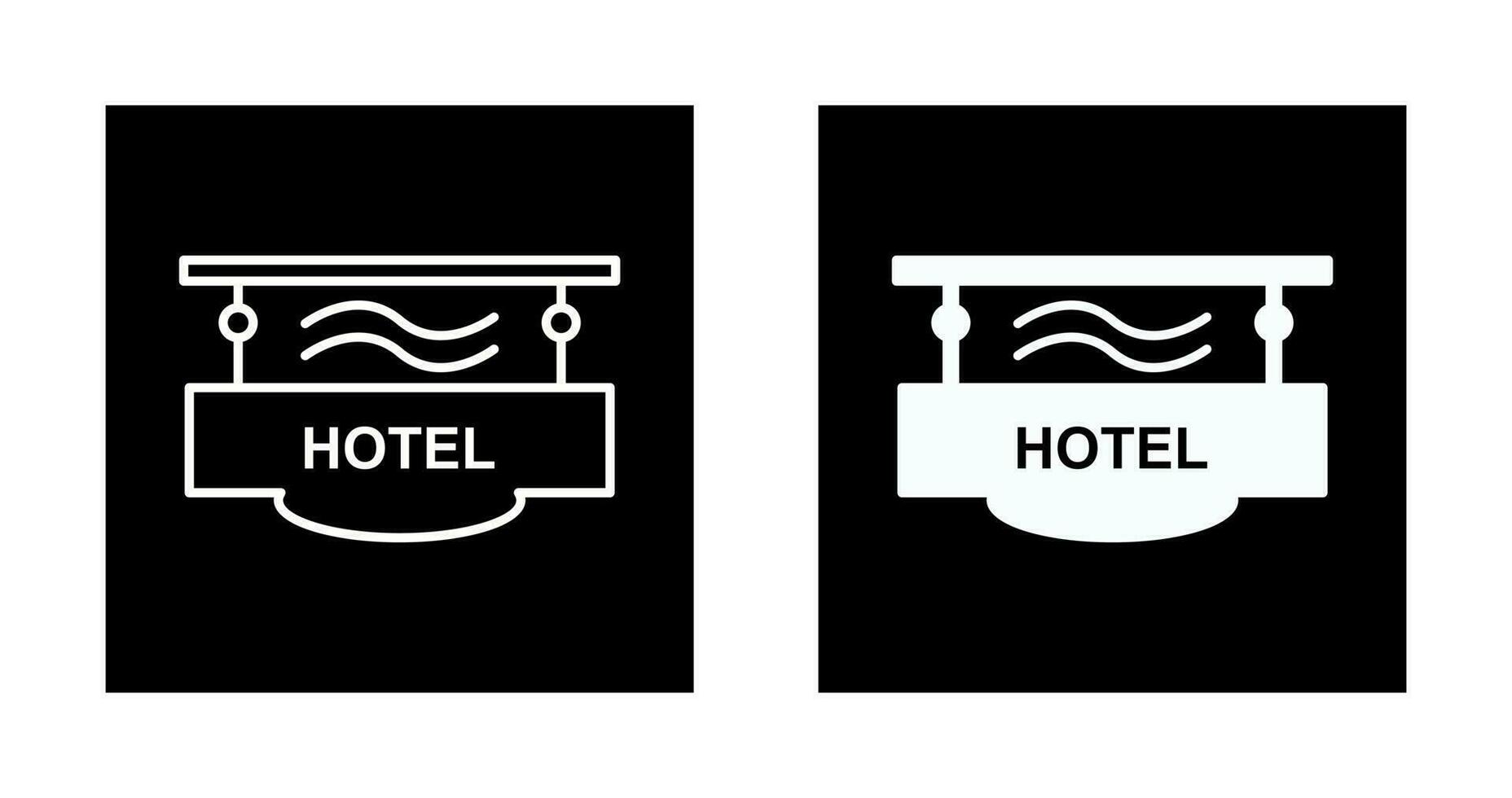 Hotel Sign Vector Icon