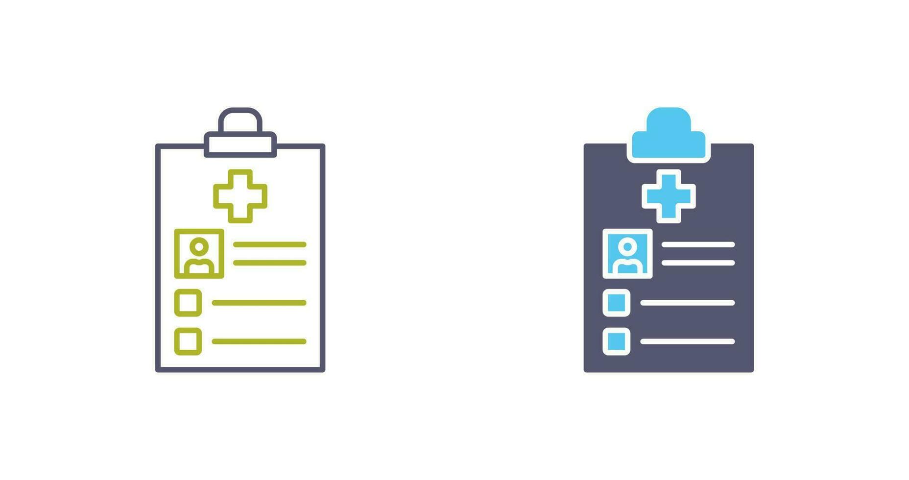 Medical Record Vector Icon