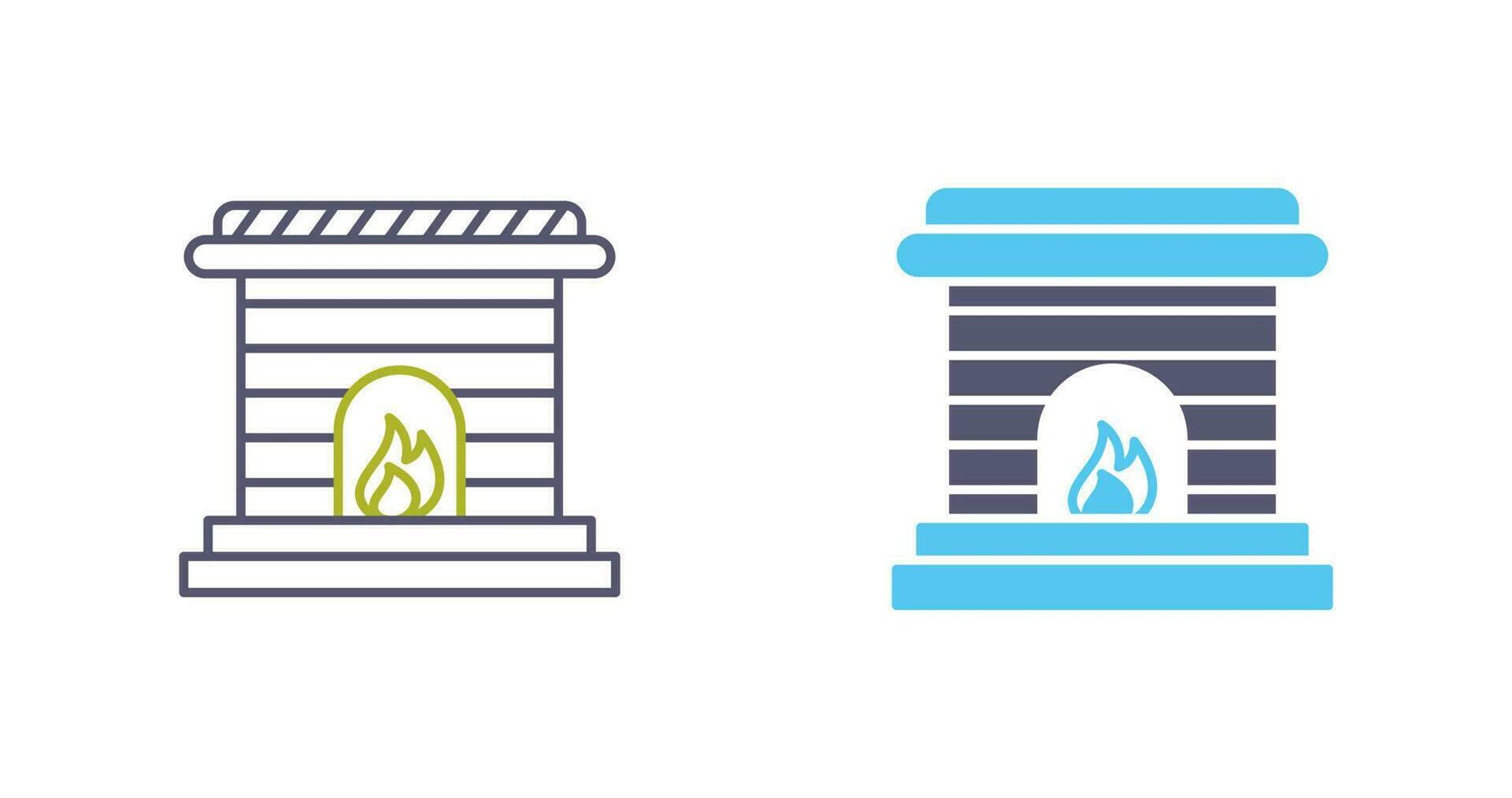 Fireplace Vector Icon