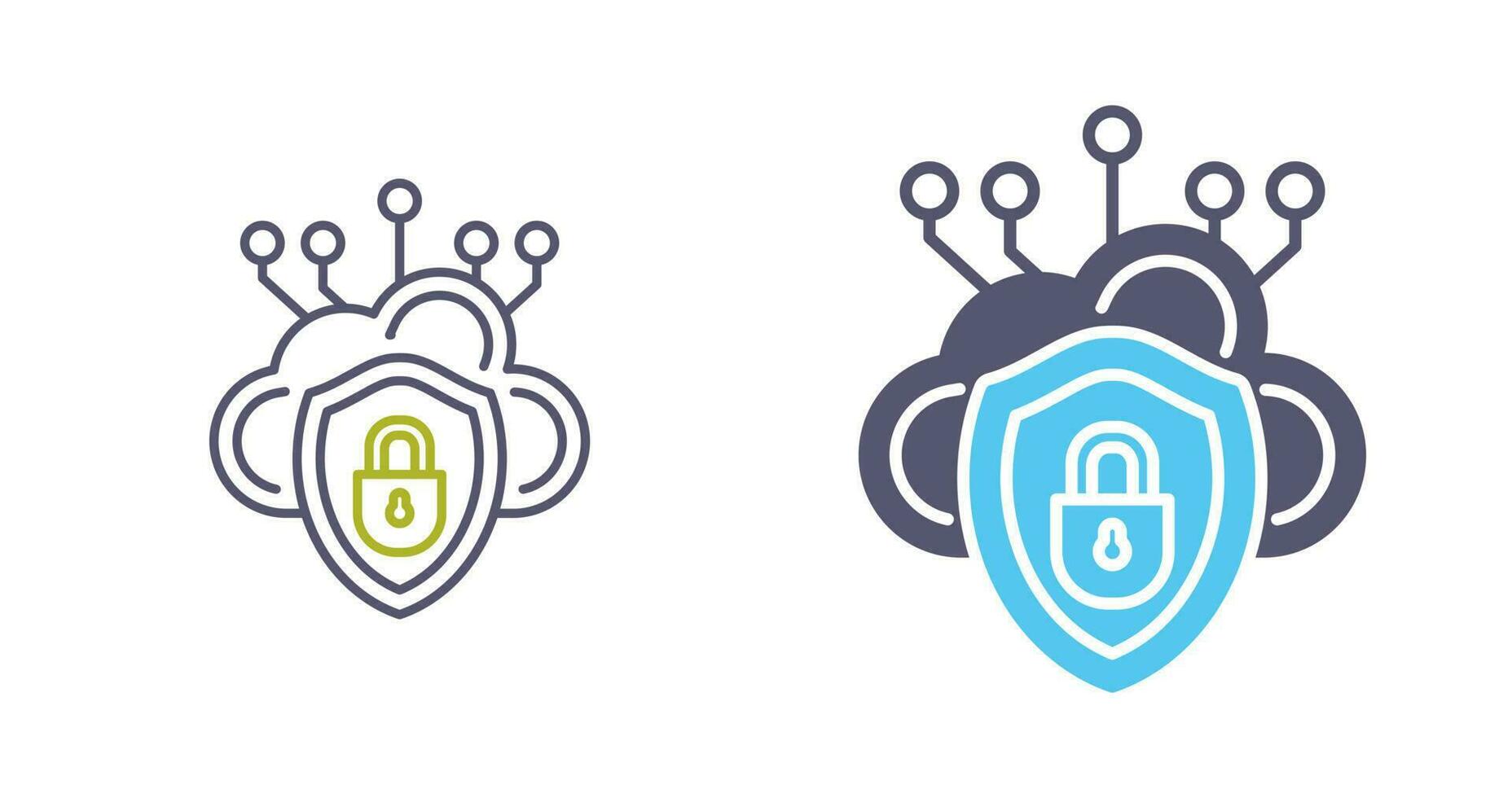 Cloud Security Vector Icon