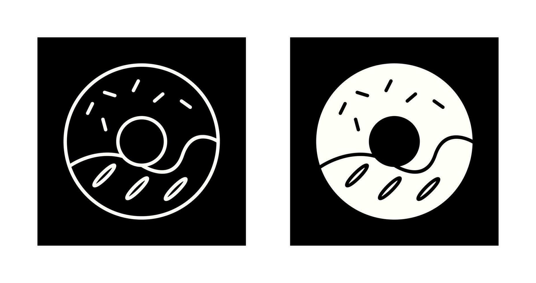Cream Doughnut Vector Icon