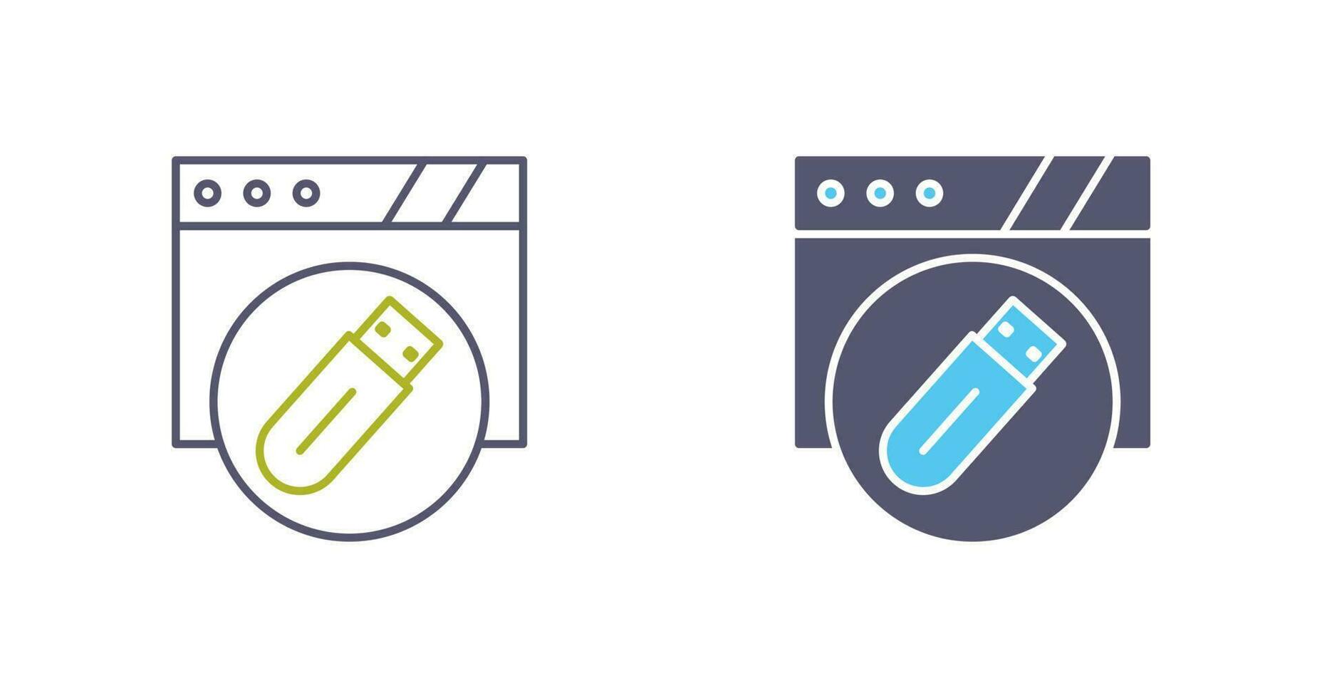 Usb Flash Drive Vector Icon