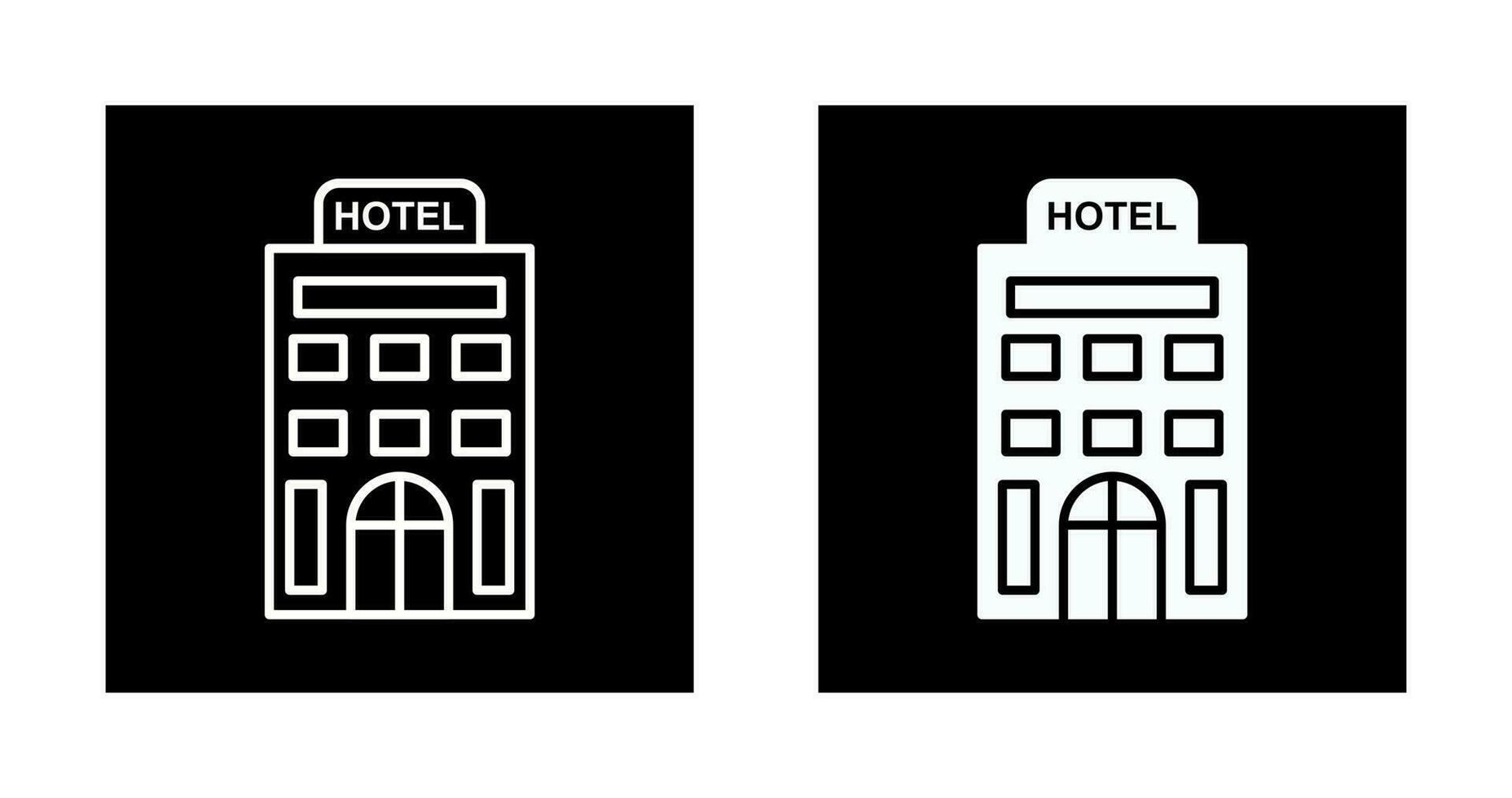 icono de vector de hotel