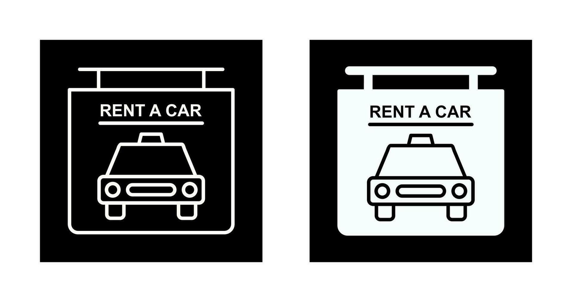 Rent a Car Vector Icon