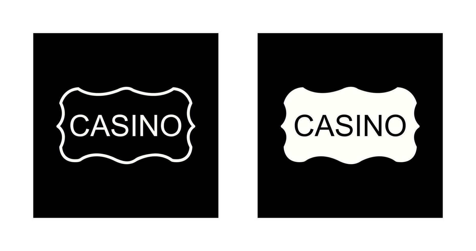 Casino Sign Vector Icon