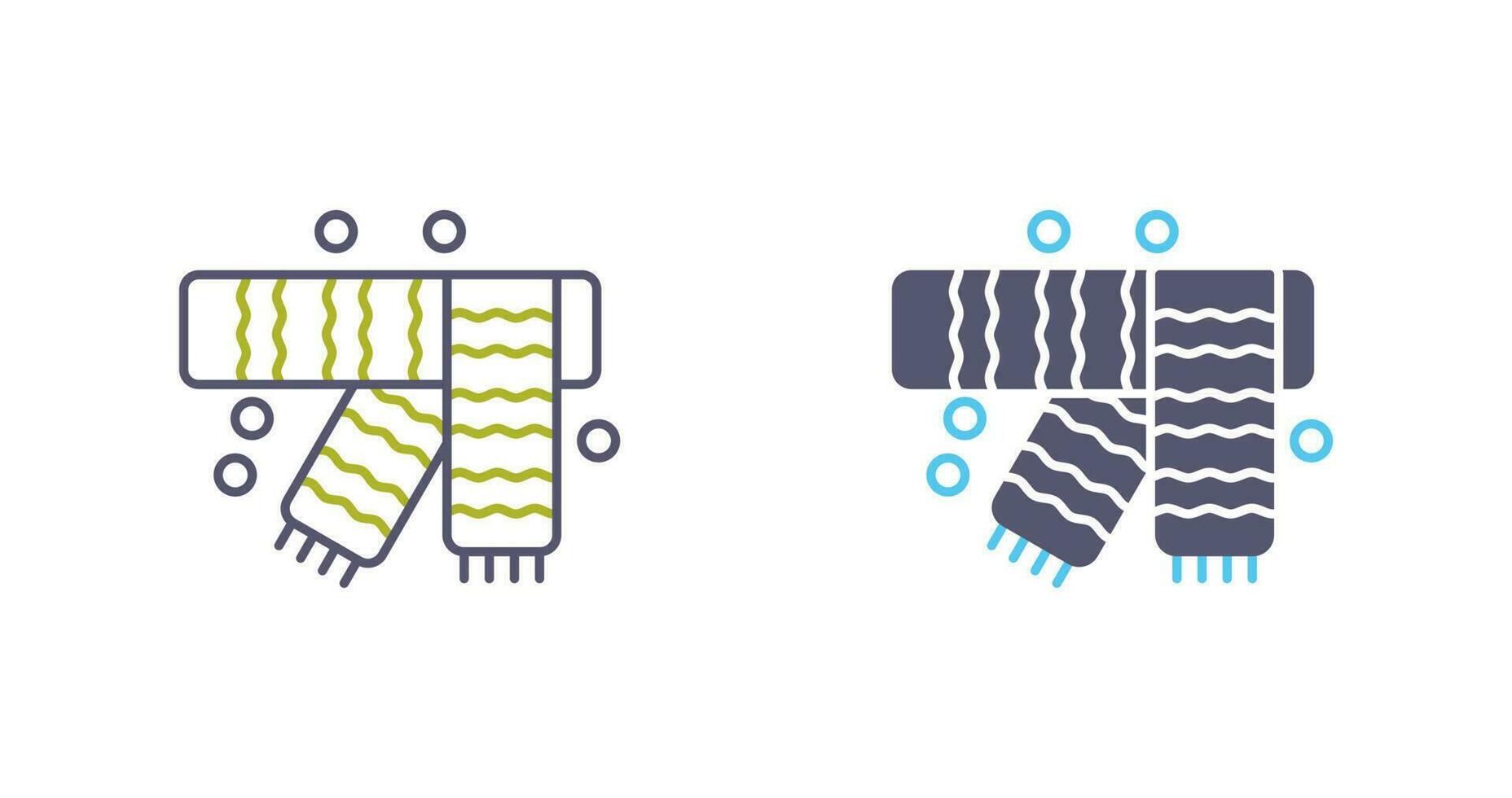 Winter Scarf Vector Icon