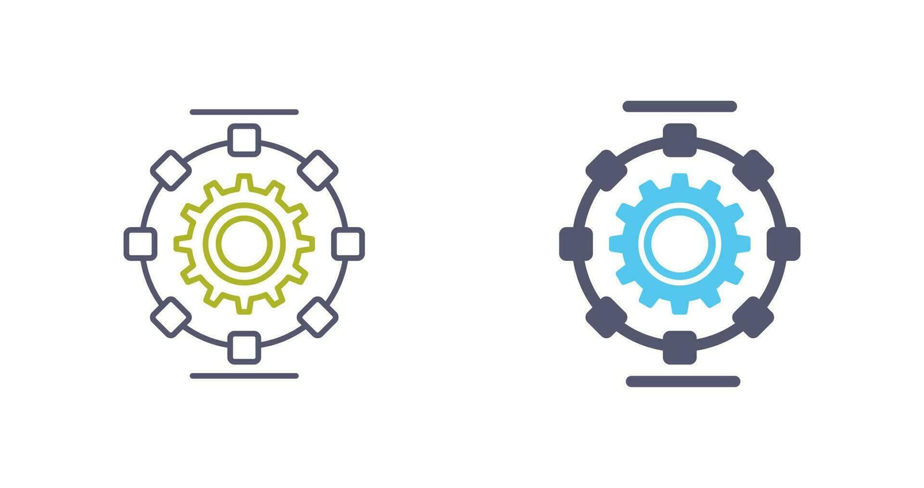 Automated Process Vector Icon