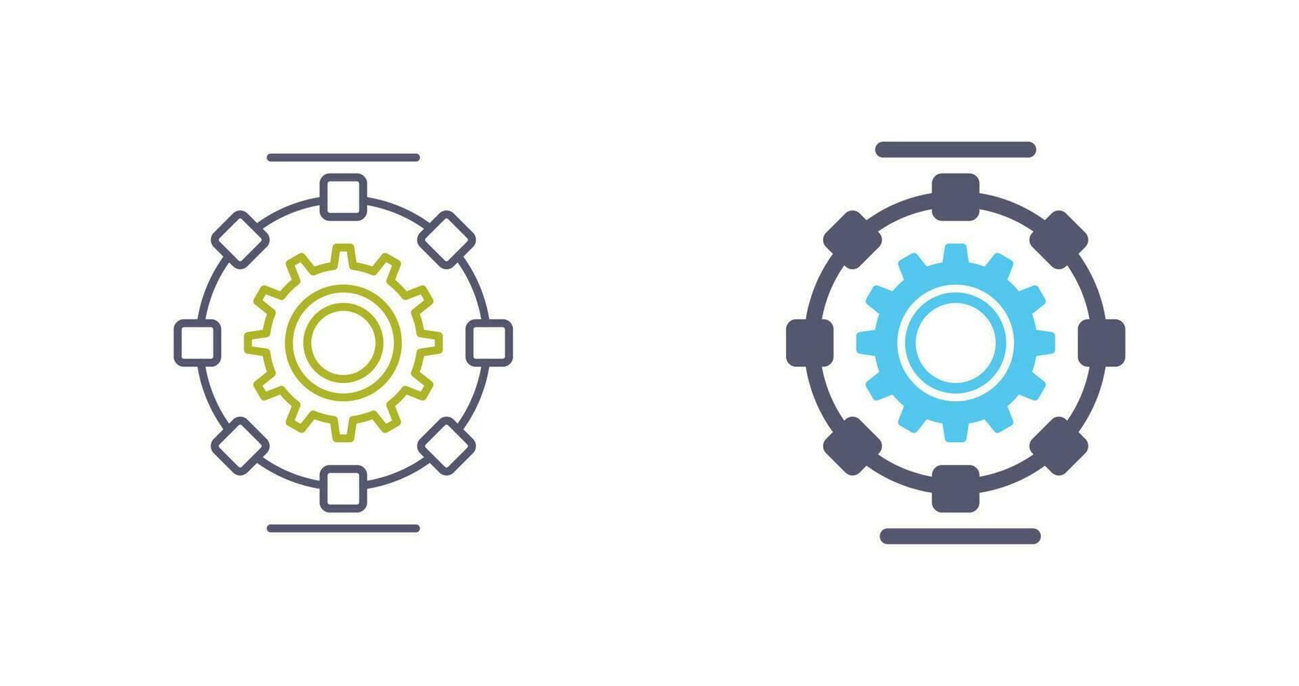 Automated Process Vector Icon