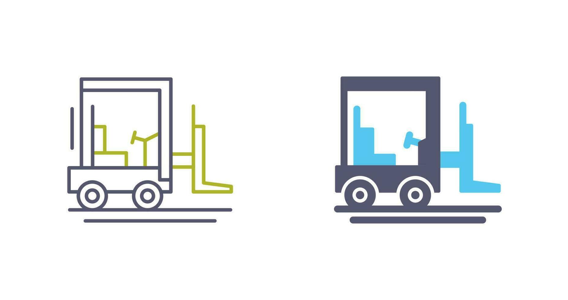 Forklift Vector Icon