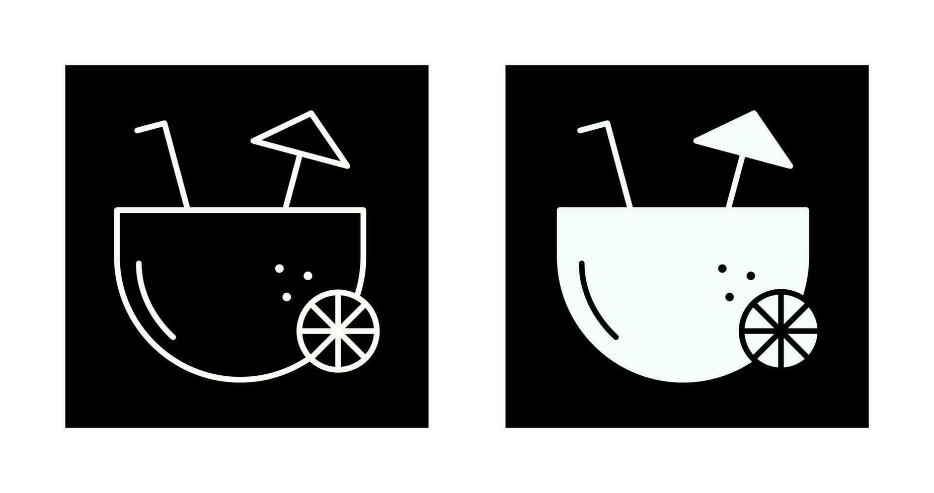 Coconut Drink Vector Icon