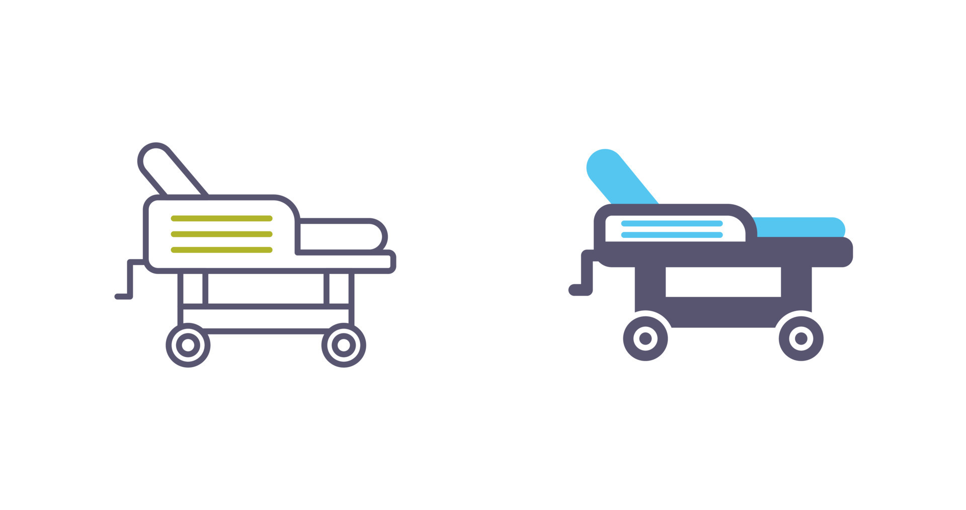 Hospital Bed Vector Icon 24421971 Vector Art at Vecteezy