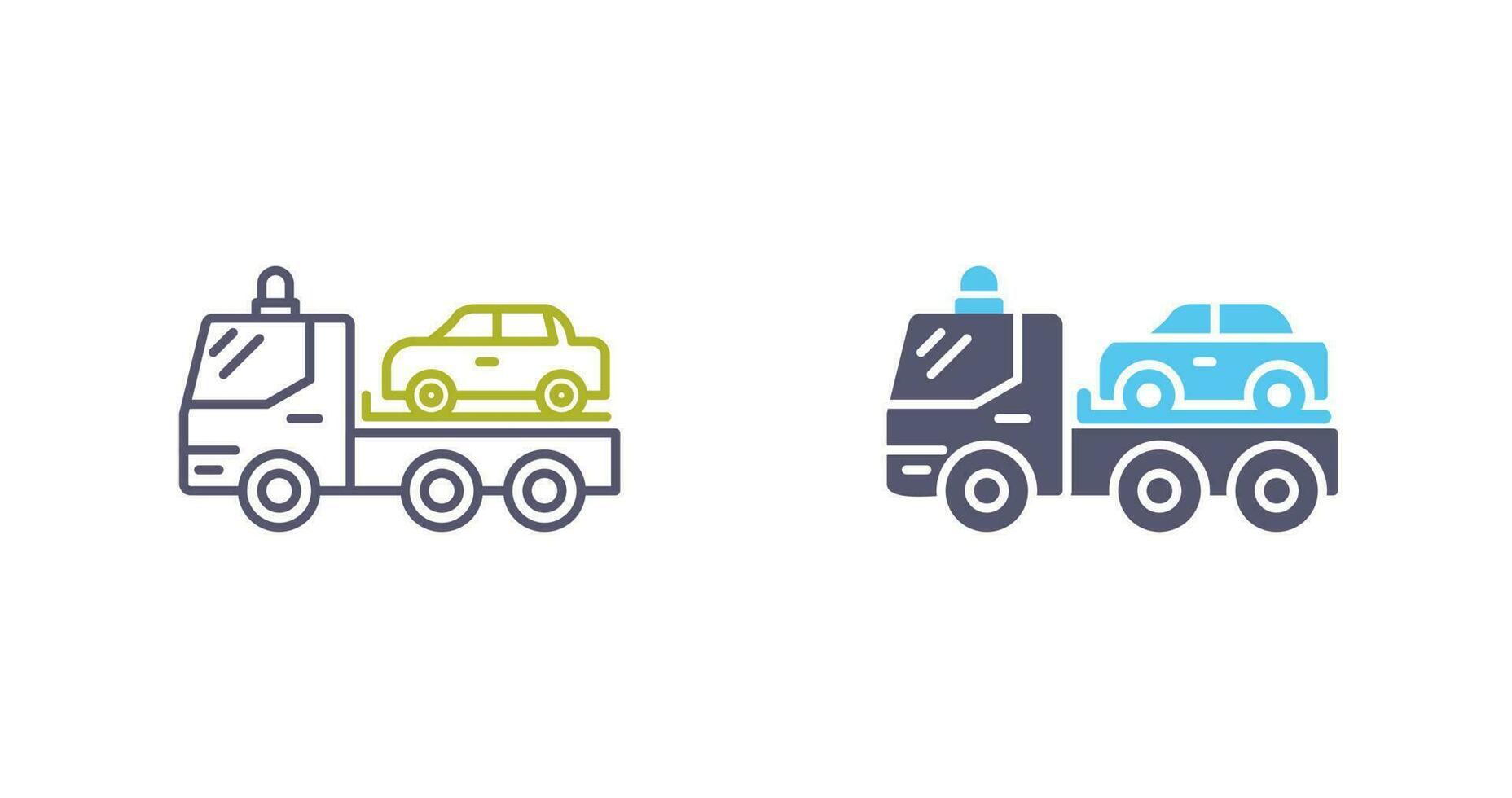 Tow Truck Vector Icon