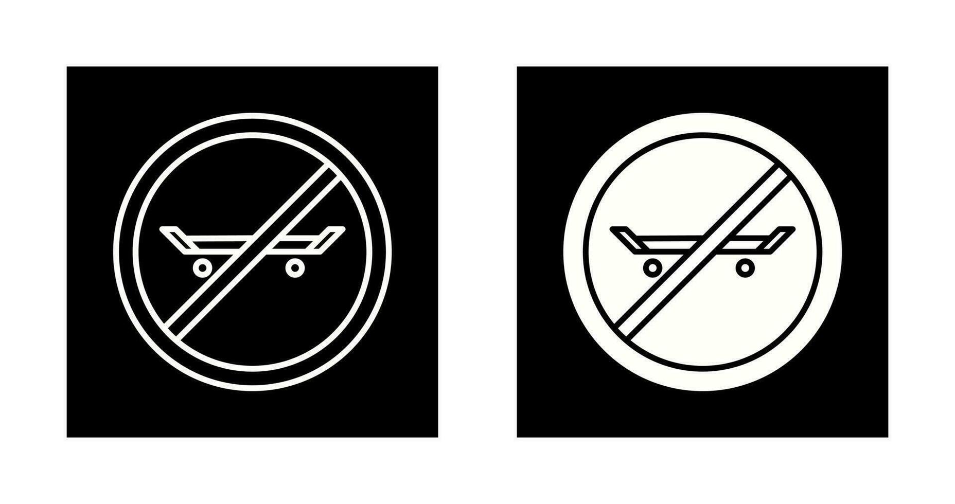 No Skating Vector Icon