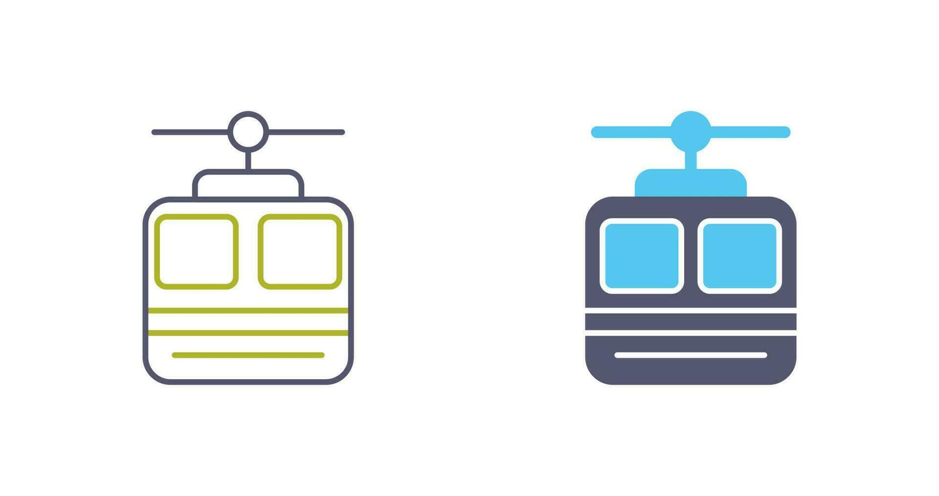 Cable car Vector Icon